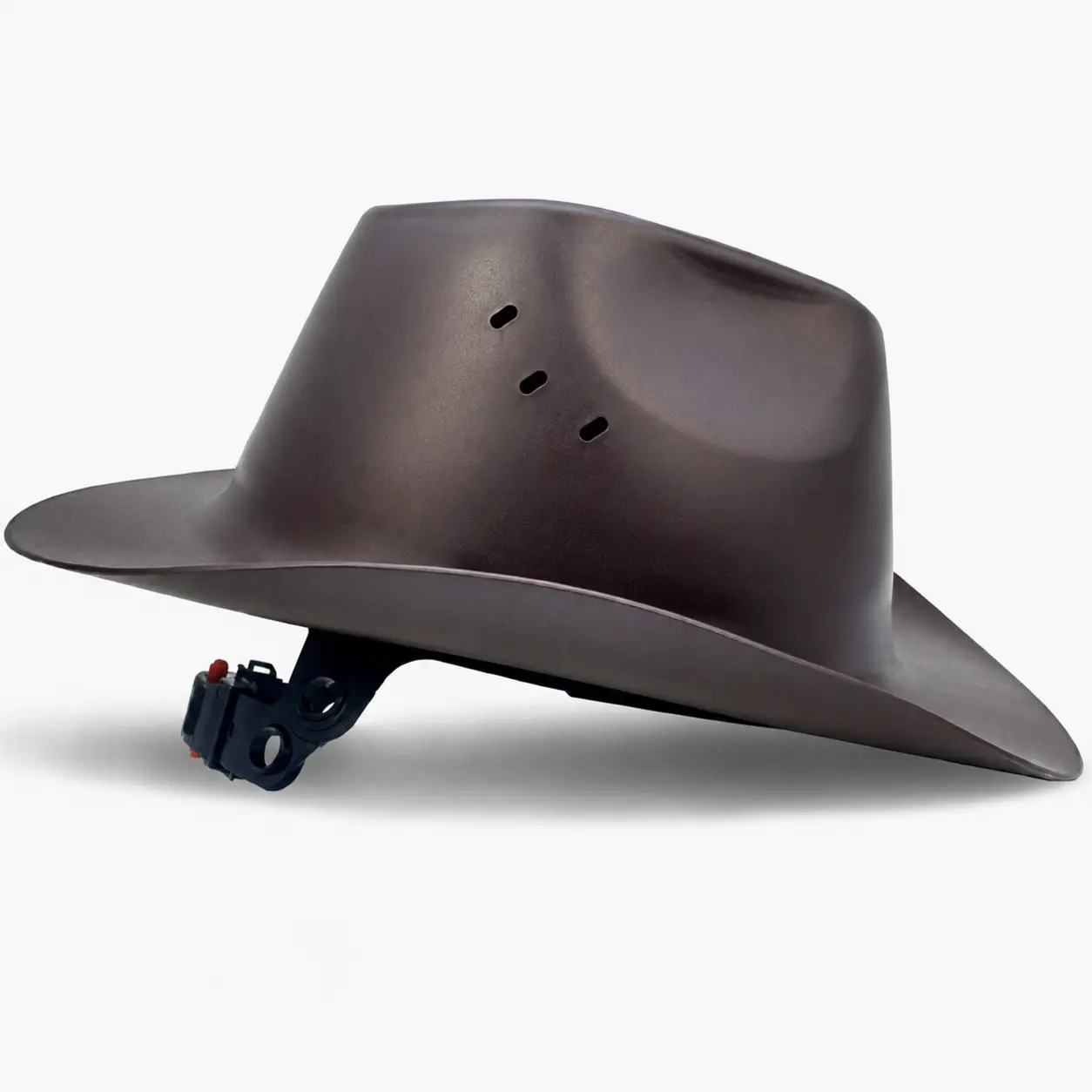 Wide Brim Vented Cowboy Style Safety Hard Hat with Chin Strap, Lightweight Protective Work Helmet for Construction, Ranch, Farm & Outdoor Work, Practical Gift for Workers