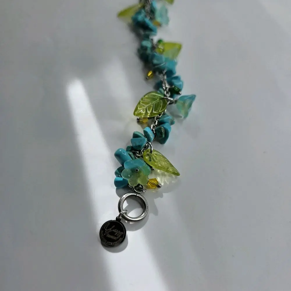 Turquoise Bloom Charm Bracelet