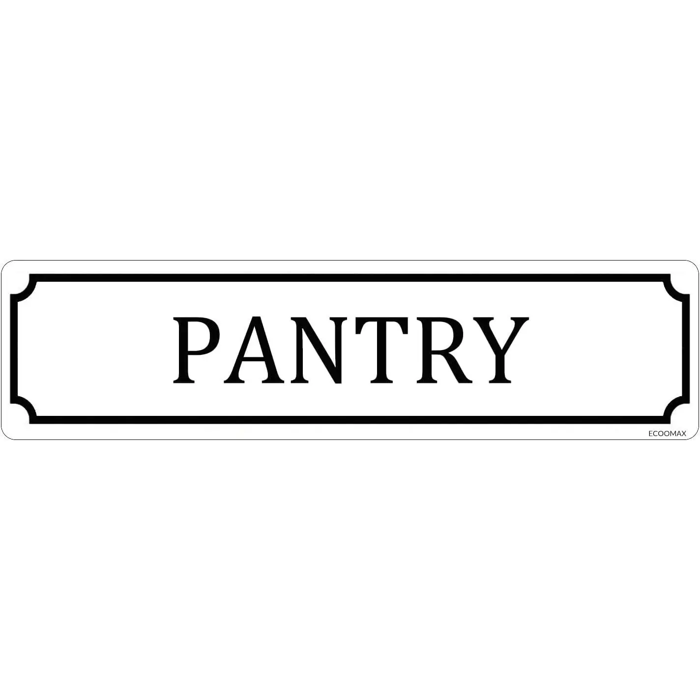 Metal Tin Signs Pantry Tin Sign Wall Plaque Room Door Decor Club Bar Garage Tin Plates Indoor & Outdoor Wall Decor 16X4 Inch
