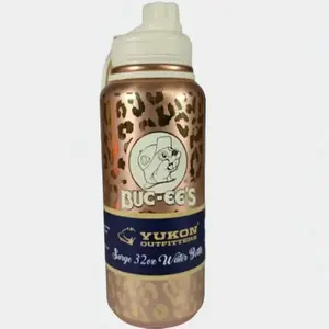 Buc-ee's/Yukon Gold Leopard 32oz Water Bottle