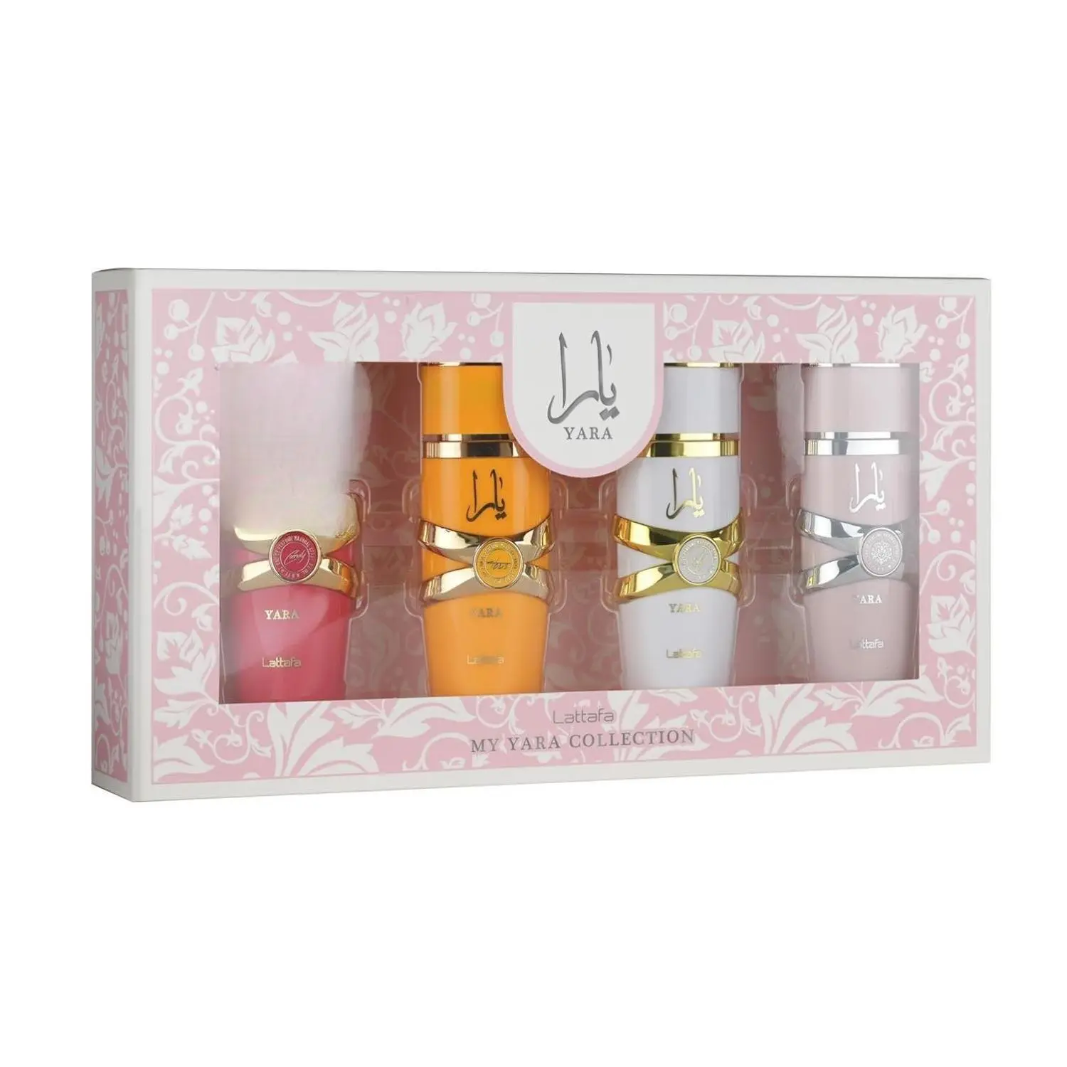 Lattafa My Yara Collection – 4 × 25 ml Eau de Parfum Gift Set for Women (Yara + Yara Moi + Yara Tous + Yara Candy) Scent Fragrance Perfumes Fragrance, Vanilla Patchouli Fragrance, Beauty Products Vanilla Cream Perfume Scent Fragrance Perfumes 