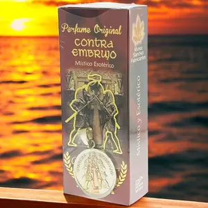 Contra Embrujo Limited Edition Unisex Perfume with Medallions Amber Oud & Cedarwood Fragrance Chypre Fruity Scent Daily Use Fragrance