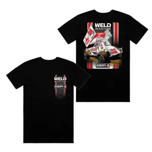 Weld Racing BBR T-Shirt – #21 Dirt Track Racing Graphic Tee, Double Sided Motorsport Shirt for Sprint Car Racing Fans.