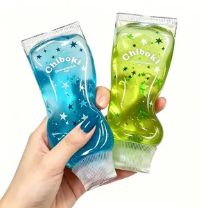 Jam Tube Squishy - Strawberry & Blueberry Moldable Non-Rebound Fidget Toy | Soft Gel Stress Ball