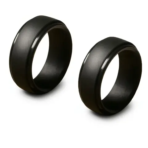 Men's Solid Color Silicone Ring, Silicone Wedding Band, Wedding Promise Rings, Soft Comfortable Fit for Sizes 7-14, Fashion Jewelry for Party, Daily Clothing Decor, Trendy All-match & Exquisite Jewelry for Gift