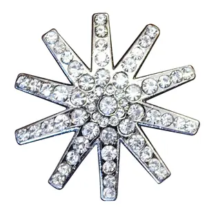 HILASON Western Screw Back Concho Clear Spur Bling Headstall Tack Cowgirl | Belt Slotted Conchos