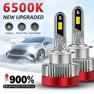 2-Pack LED Car Headlight Bulbs D1S D2S D3S D4S Canbus Compatible Ultra-Bright Headlight Bulbs Plug and Play Fast Heat Dissipation Long Lifespan, No Battery，For Off-Road Use Only