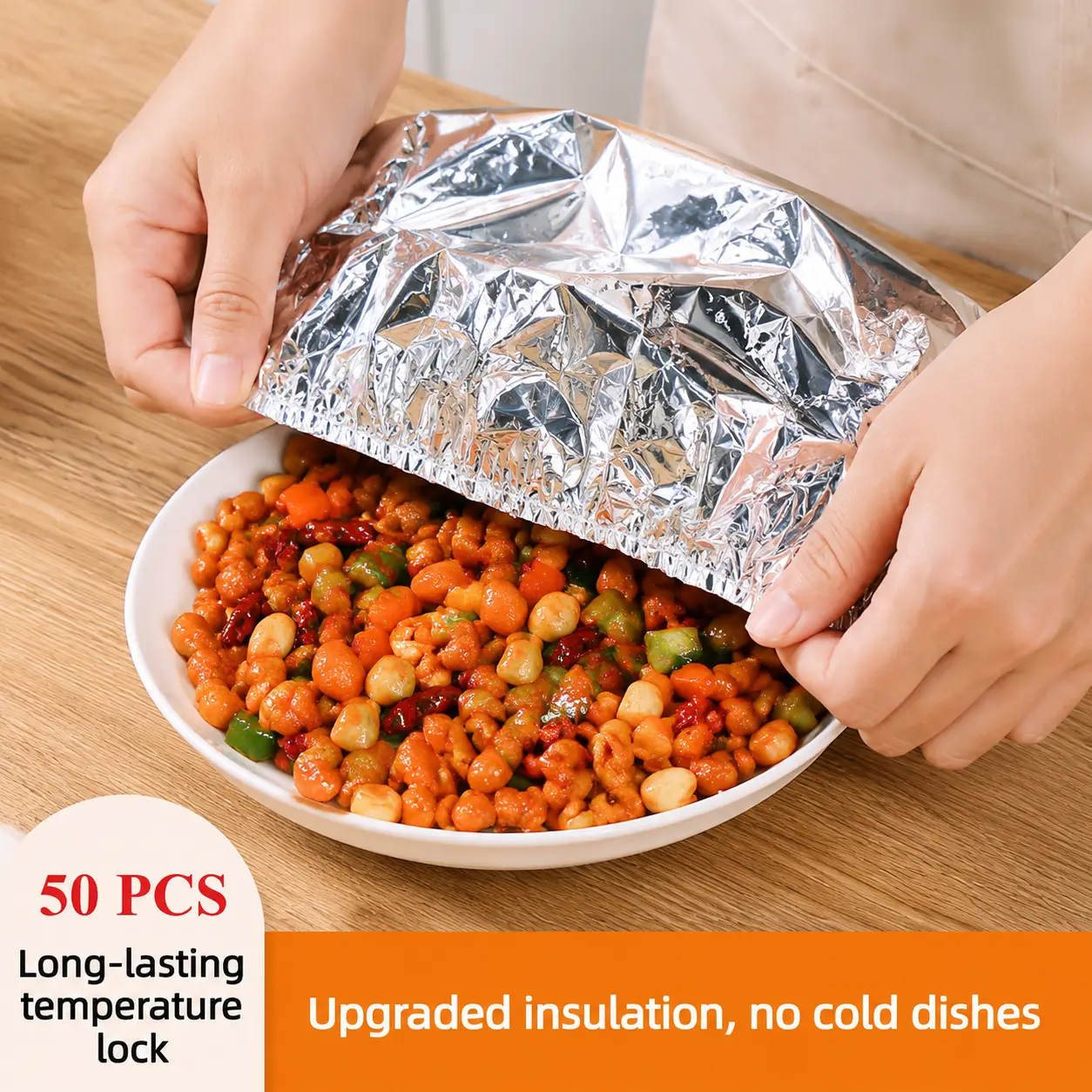 Reusable Aluminum Foil Elastic Food Covers, Universal Fit Cookware Lids for 4-11 Inches Bowls/Plates, Microwave-Safe, Easy-Clean Plastic Wrap Alternative for Home Meal Prep/Leftovers, 50/100/150 Pcs Kitchen Must-Have