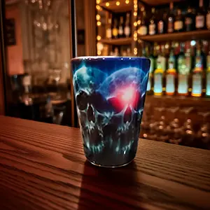 Cosmic Skull Shot Glass