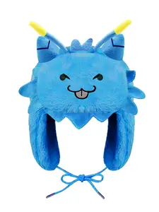 New winter cute funny cartoon hat for men and women Lei Feng hat popular plush decorative hat Funny Cap