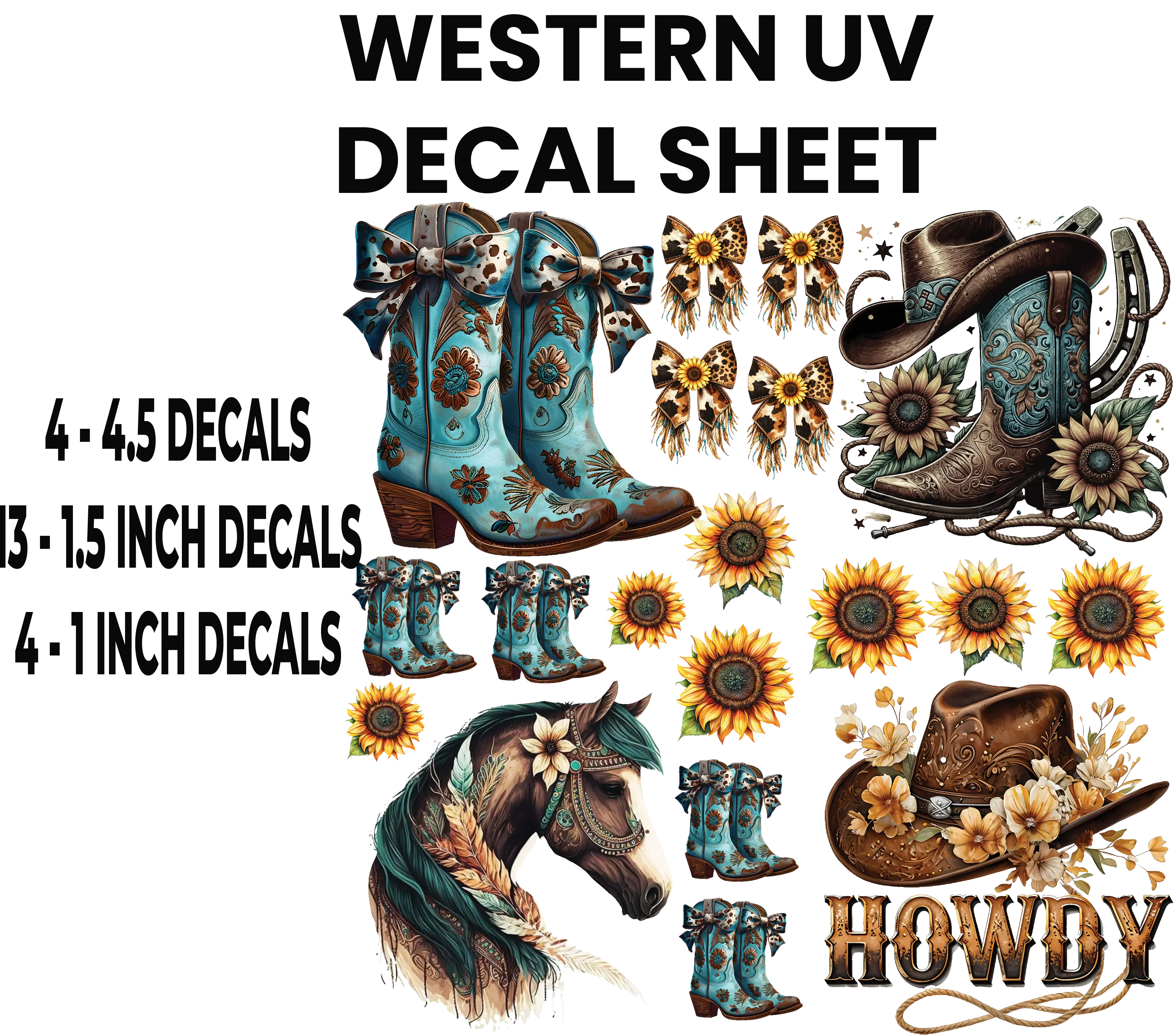 WESTERN UV DECAL SHEET