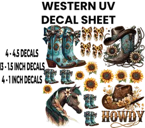 WESTERN UV DECAL SHEET