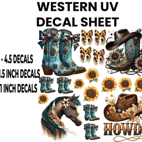 WESTERN UV DECAL SHEET