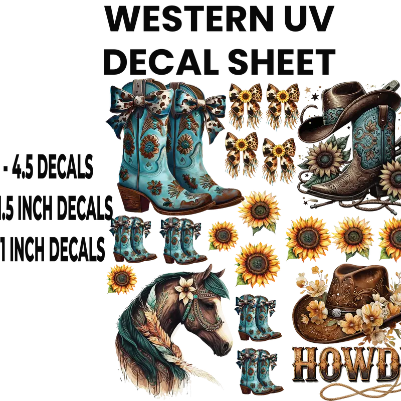 WESTERN UV DECAL SHEET