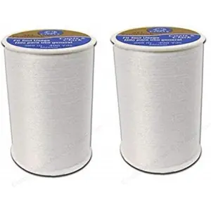 & Clark  Purpose Thread 400 Yards White ( Spool of Yarn) (2 Pack)
