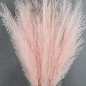 10PCS Faux Pampas Grass Decor FT Tall Fake Pompas Floral Large Artificial Pompous Grass Branches Plants For Floor Vase Filler Home Boho Decor