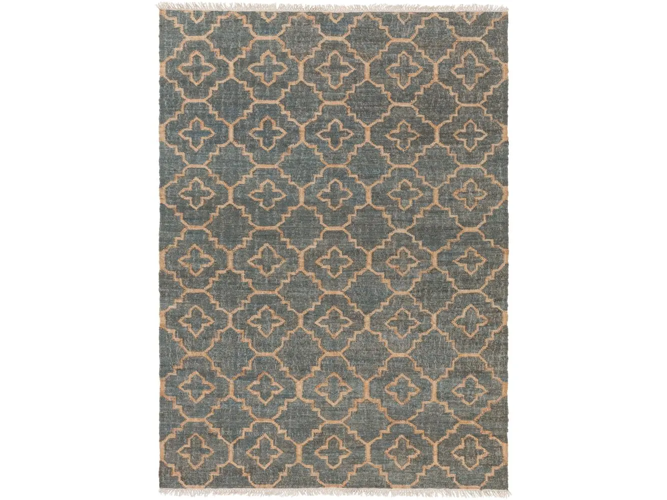 Livabliss LRL6010-1616 18 in. Indoor Flat-Weave Laural Area Rug - Medium Gray, Khaki, Cream
