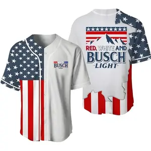 B.Light Button Down Baseball Jersey, Lite Baseball Jersey, Comfortable Fit And Breathable Material