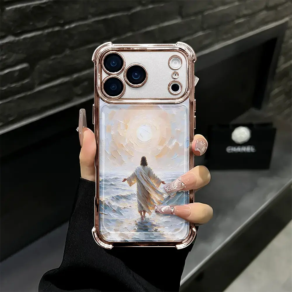 Jesus Walking on Water Phone Case for iPhone and Samsung Galaxy Shockproof TPU Cover HNN-LB008