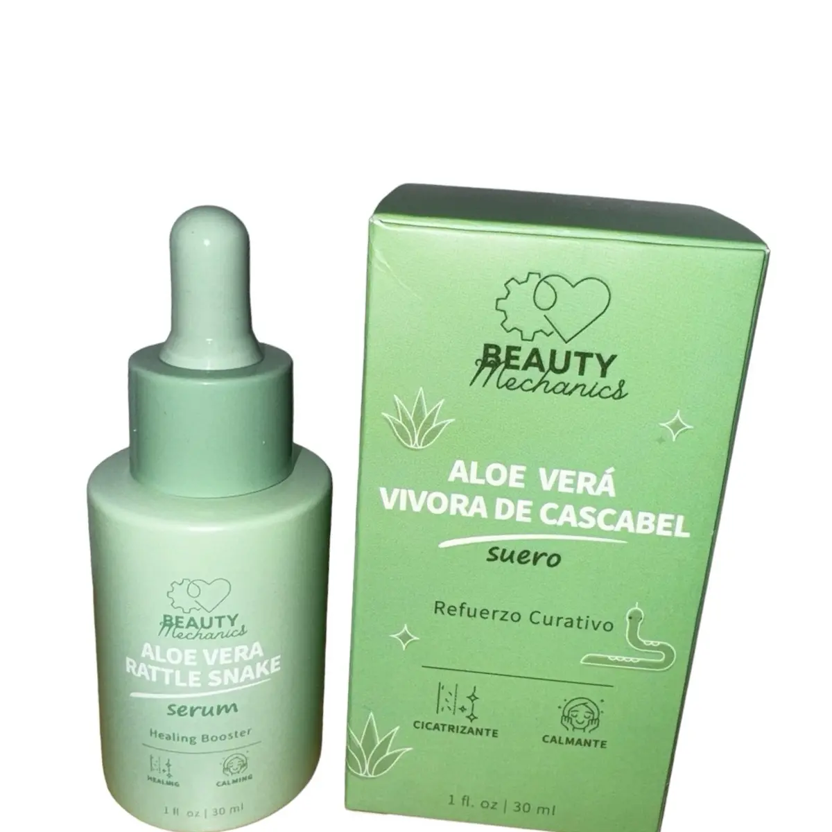 Aloe Vera Vivora De Cascabel Serum/ Suero de Aloe Vera y Vivora de  Cascabel-Calming/Renew Facial Serum-Beauty Mechanic Skincare- Skin Repair -  TikTok Shop