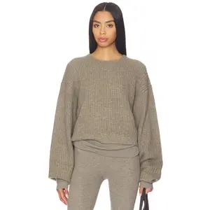 Fear of God ESSENTIALS Heavy Waffle 90's Sweater in Homestead Heather