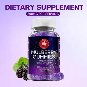 Mulberry  Gummies | Support  Bowel Function, Boosts Energy, Improves Sleep Quality - 60 vegan gummies