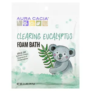 Aura Cacia Foam Bath, Clearing  Eucalyptus, 2.5 oz (70.9 g)