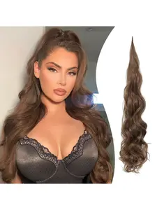 Women's Hair Extension Loop Style Magic Wand Tail Braid Suitable for Daily Wear, Perfect for Women Seeking Convenient Styling Options