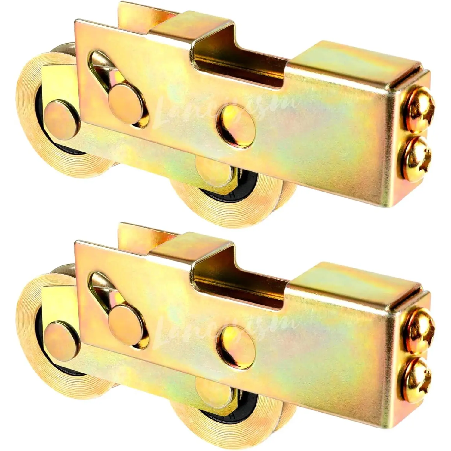 2 count Sliding Door Tandem Roller, Heavy-Duty 1-1/4 Inch Sliding Door Tandem Roller Assembly Sliding Glass Door Rollers Replacement, 120kg/265lbs Load Capacity for Sliding Glass Door Screen
