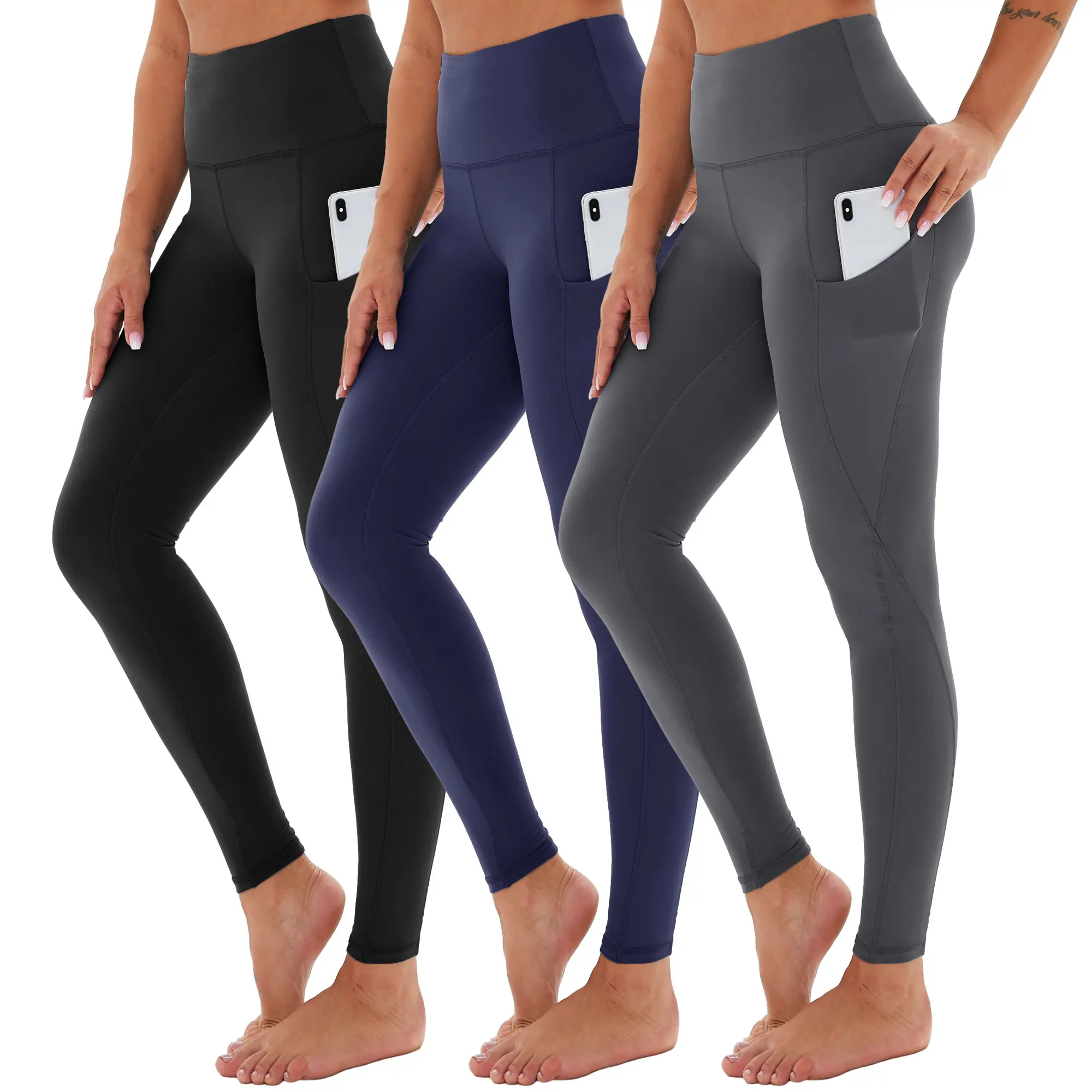 Black/ Navy Blue/ Deep Grey (No Fleece) FBT