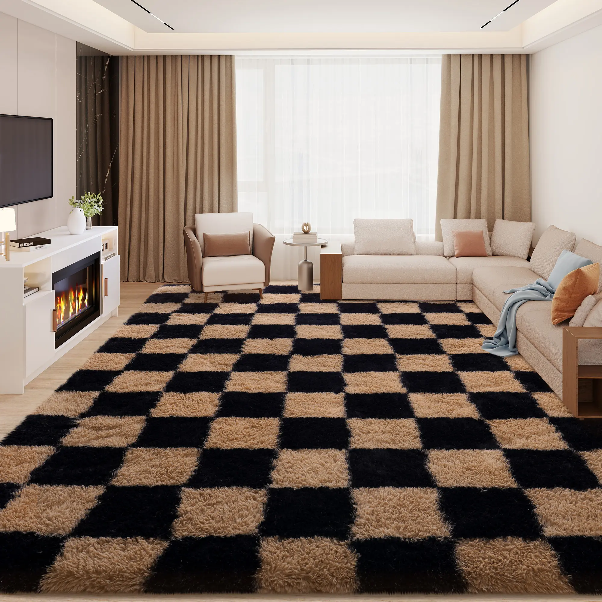 Black Camel Checkered