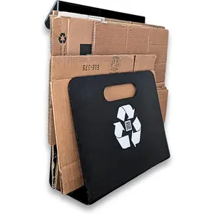 - Cardboard Recycling Organizer. The  solution to store, transport, and recycle your es.  cardboard clutter. (Black/White)