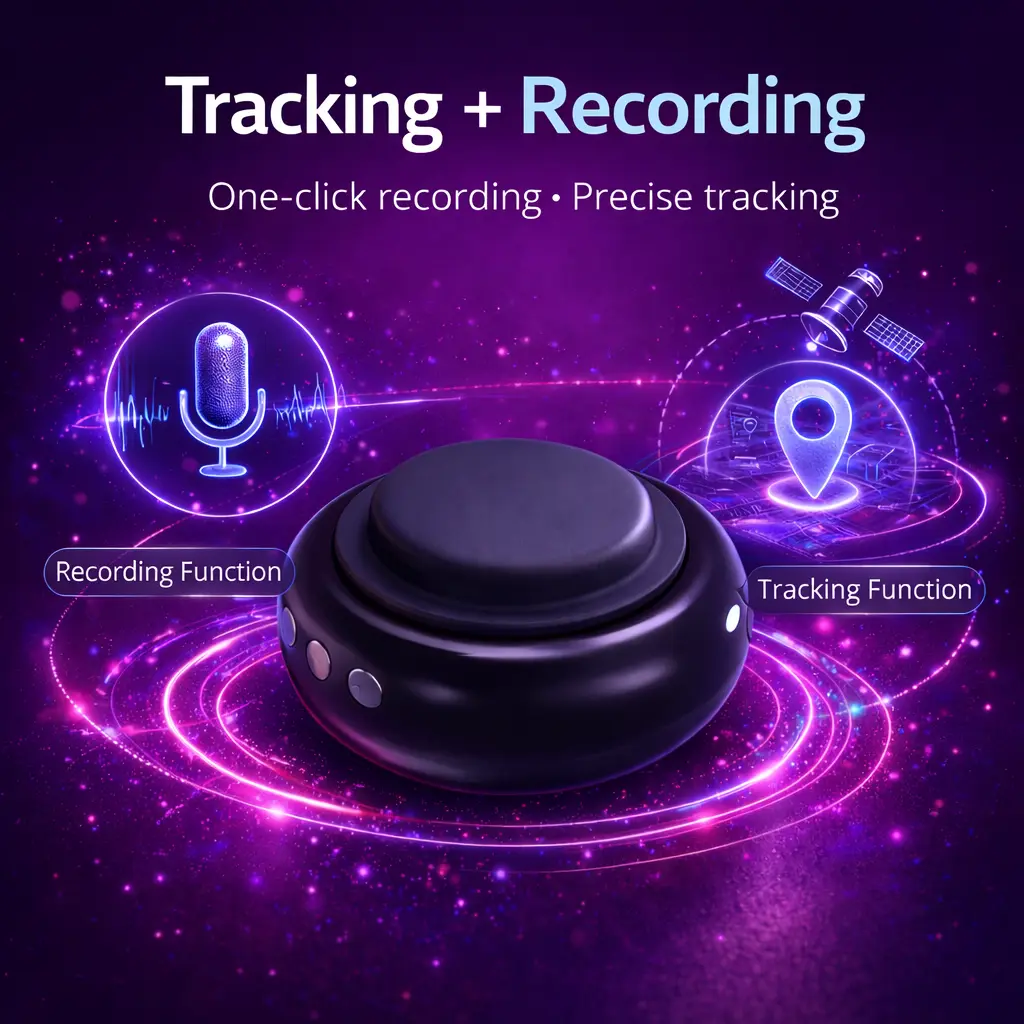 Smart Tracker + Voice Recorder Combo｜Global Tracking｜Long Battery ...