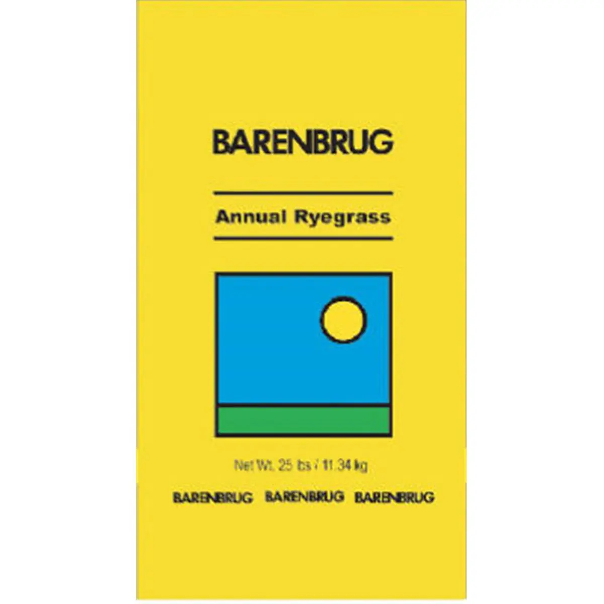 212 MAIN Barenbrug 491172 25 lbs. Annual Ryegrass Plant Seeds, Turf Grass Seeds for Home Improvement & Garden Supplies, Bagged Form