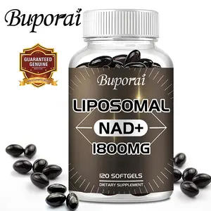 Buporai - 1800 mg Liposomal NAD Supplement, Ashwagandha, 98% Pure NAD Plus Supplement, Non-GMO, 120 Softgels