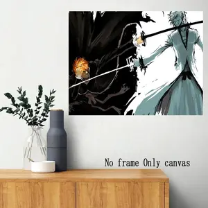 Bleach Artwork Poster, Modern Minimalist Design, Perfect Gift for Anime Fans & Collectors, Ideal Wall Decor for Bedroom/living Room/kitchen/dormitory Corridor