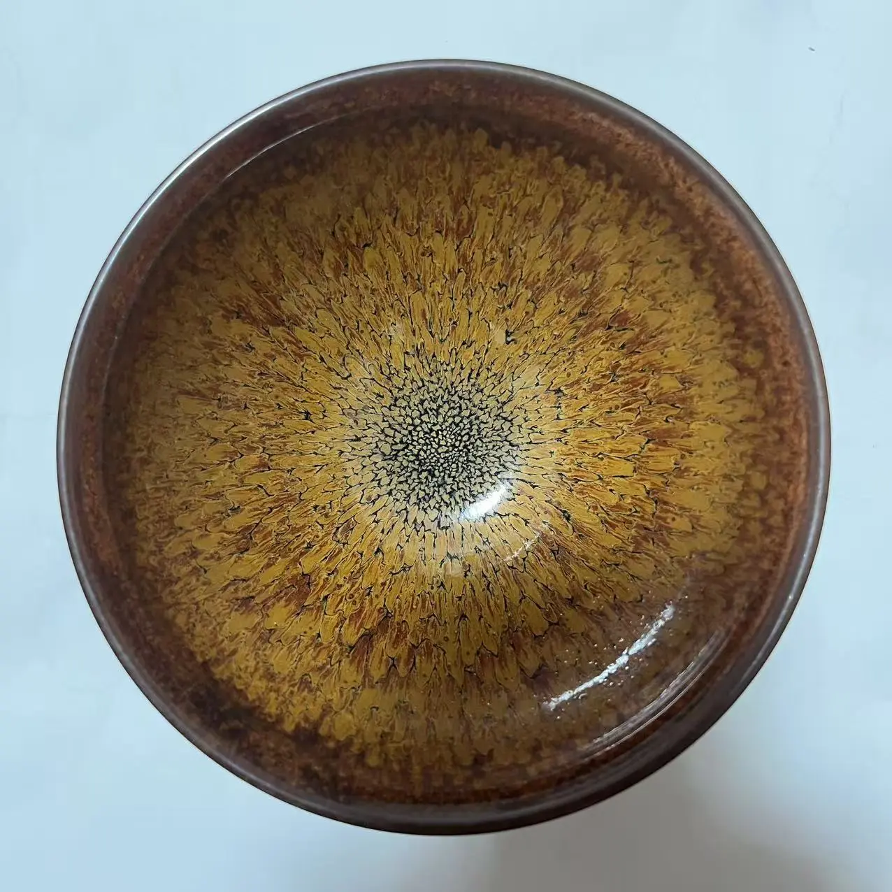 Handmade Chinese Jianzhan Teapot, Natural Starry Oil‑Drop Glaze, Ceramic Kung Fu Tea Pot (1 Piece Only)