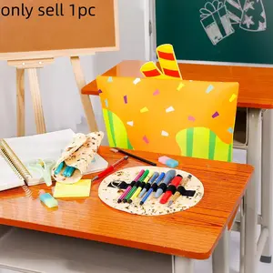 Creative Roll-Up Pencil Case, Felt Food Replica Stationery Bag, Fun Student Pen Holder, Durable Material, Elastic Closure