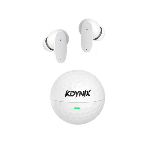 KDYNIX Ball-Shaped Top True Wireless Bluetooth 5.4 Headphones (Audio), 13mm Drivers Deep Bass, Dual ENC Active Noise Cancellation, Built-In Batteries, 18H Playtime, Waterproof, Golf White Golf Theme, Mobile/Tablet Compatible, Teen Boy Gifts