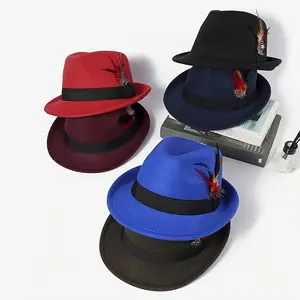 6pcs Men's Versatile Hat, Fashion Trendy Casual Retro Fedora Hat, Suitable For Outdoor Activities And Party, Ideal Choice For Gifts