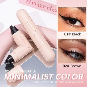 Waterproof Heart Stamp Eyeliner Pencil Set, Beginner-Friendly Ultra-Thin Liquid Eyeliner, Long-Lasting /, Student Makeup