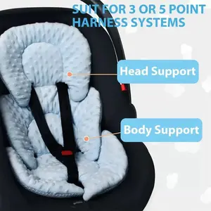 Baby stroller cushion universal insulation mattress insert for car seat, breathable mesh on both sides for all seasons