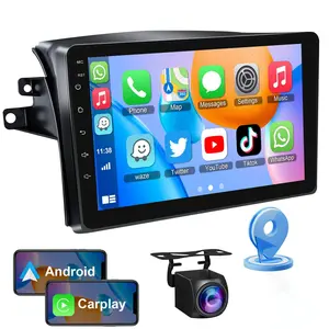 Android 13 Car Radio Stereo for 【Toyota Sienna 2004 2005 2006 2007 2008 2009 2010】 with Wireless Carplay&Android Auto with 2G+64G/4G+64G Support Bluetooth/Voice Control/GPS/WiFi/Back-up Camera/SWC/FM, 9 Inch IPS Touch Screen for Sienna