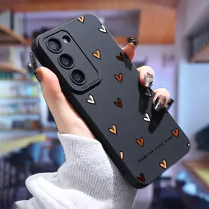 Luxury Matte Cases for Samsung Colored Heart Phone Case for Galaxy S24 Ultra S23 Plus S22 + S21 S20 FE S10 A23 5g GT7 Silicone Cell Soft Shockproof boy girl men Protection Back Cover Cellphone Protective