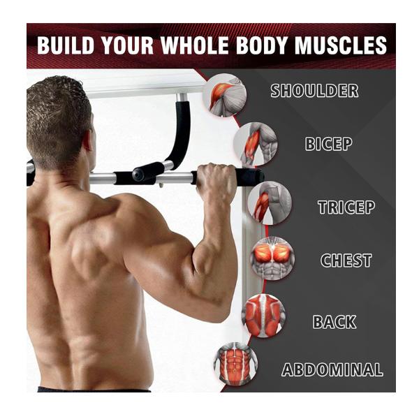 Upgrade Pull Up Bar for Doorway - Max Capacity 440 lbs, Portable Upper Body Workout Bar for Strength Training Upgrade Pull Up Bar for Doorway - Max Capacity 440 lbs, Portable Upper Body Workout Bar for Strength Training