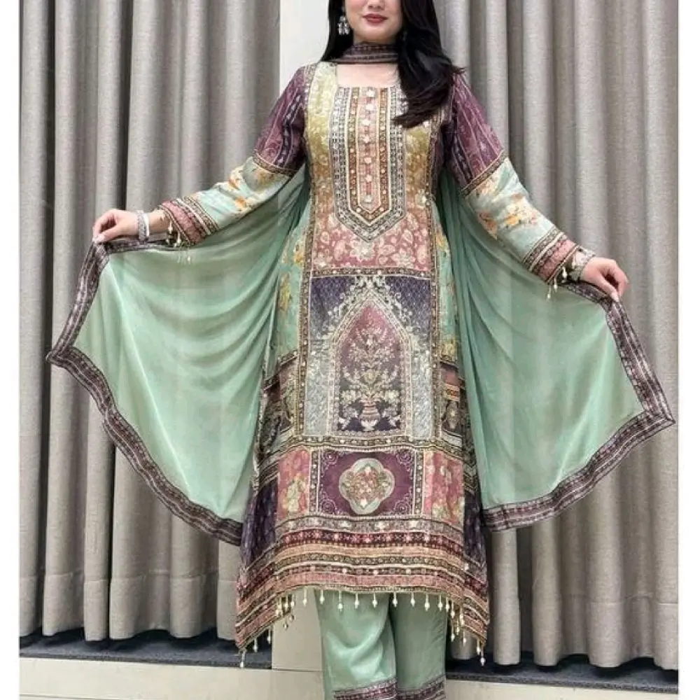3-Piece SalwarKameez for georgette fabric