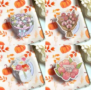 (4 Options) Floral Spring Book Lover MagSafe Phone Grip, Eternal Bloom Crochet Flower Phone Holder, Flower Kindle Grip, Cartoon Grip Holder, Gifts For Girls Boys