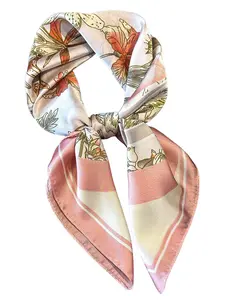 Elegant Floral Print Scarf for Women & Girls, Soft Woven Fabric, All-Season Fashion Accessory, Perfect for Casual or Formal Occasions
