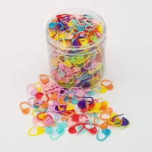 500 count Assorted Colors Safety Pins Quick Locking Stitch Markers,Knitting Markers Crochet Markers Locking Stitch Markers Knitting Place Markers Stitch  Clip Crochet Clips