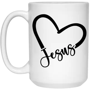 Jesus 15 oz. White Mug